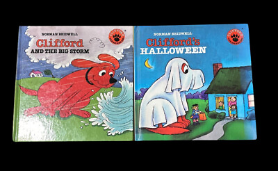 #ad Set of 2 Clifford#x27;s Halloween and The Big Storm BOOKS. Excellent Condition $7.99