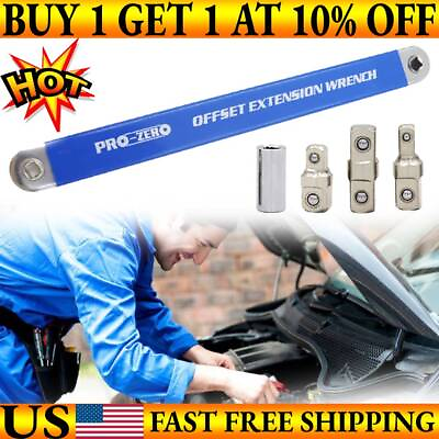 #ad 3 8quot; Offset Extension Wrench 15quot; Impact Ready Socket Wrench Tool With 1 4quot; 3 8quot; $36.89