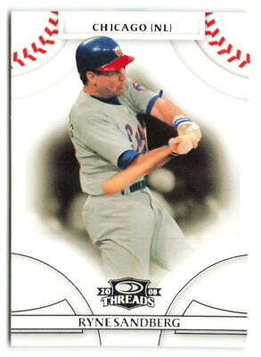 #ad 2008 Donruss Threads Ryne Sandberg #16 Chicago Cubs BASEBALL Card $1.50
