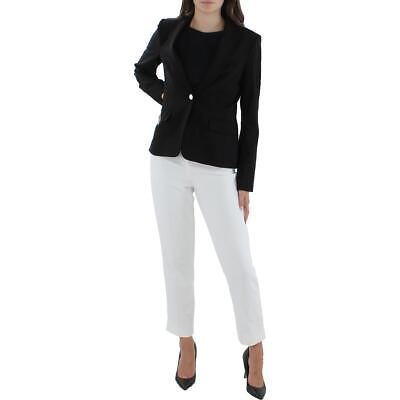 #ad Calvin Klein Womens Office Collared Jacket One Button Blazer BHFO 2470 $45.99