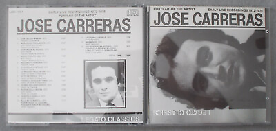 #ad EARLY LIVE RECORDINGS 1972 1976 of Jose Carreras PORTRAIT OF THE ARTIST cd $14.95