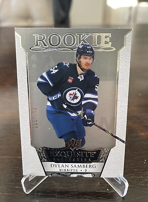 #ad 2022 23 Exquisite Collection Rookies Dylan Samberg #R 22 Jets SN# 349 C $19.00