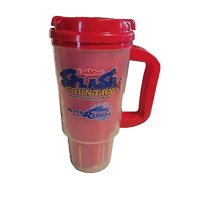 #ad Dollywood Themepark Spillproof Travel Mug Cup Water Park Splash Country $9.80