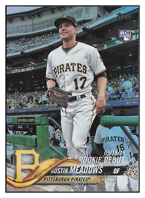 #ad 2018 Topps Update Series Rainbow Foil Rookie Debut Austin Meadows #US130 RC $1.46