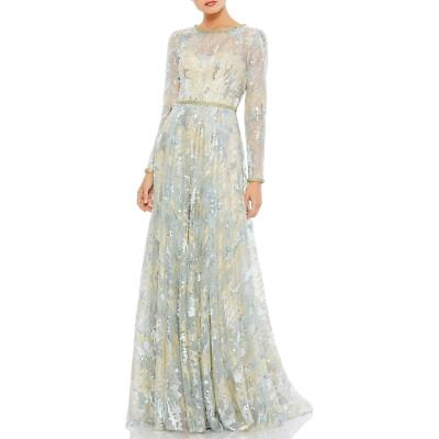 #ad Mac Duggal Womens Sequin Embellished Formal Evening Dress Gown BHFO 5326 $551.99