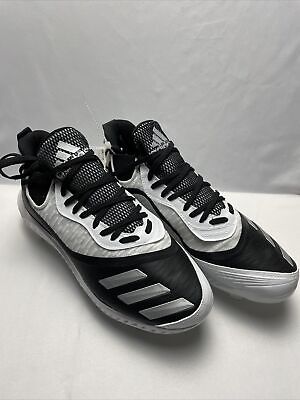 Adidas Icon V Bounce Baseball Cleats Black White EE4131 Men#x27;s US Size 12.5 NEW $32.00