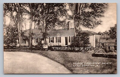 #ad Postcard Rhode Island Little Compton Village Improvement Society Collotype F679 $14.99