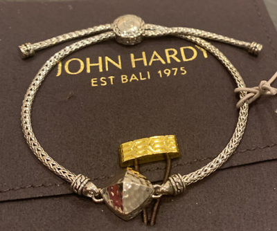 #ad $595 JOHN HARDY Classic Chain Pull Through Sterling Bracelet Fits all Size $295.00