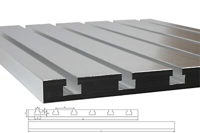 #ad t slot fixture plate 40x30cm aluminum t track metalworking cnc bed $427.00