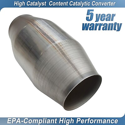 #ad For Truck Catalytic Converter Universal 4 inch Stainless Steel highflow $38.60