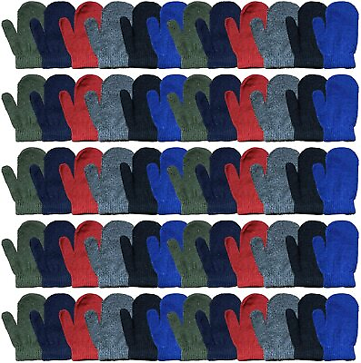 #ad Yacht amp; Smith Kids Warm Winter Colorful Magic Stretch Gloves 60 Pairs Pack B $105.00