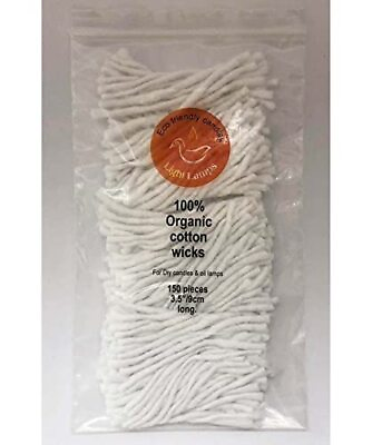 #ad 150 Cotton Wicks 3.5quot; 9cm Organic Cotton Wicks for DIY Projects Cotton Wicks ... $28.86