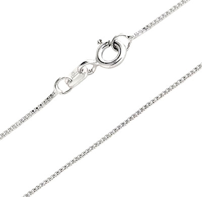 #ad Tiny Plain Box 080 Chain Sterling Silver 925 Best Deal Necklaces Jewelry 18 inch $12.08