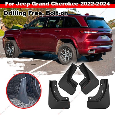 #ad 4x For Jeep Grand Cherokee 2021 2024 Mud Flaps Splash Guard Fender $48.65