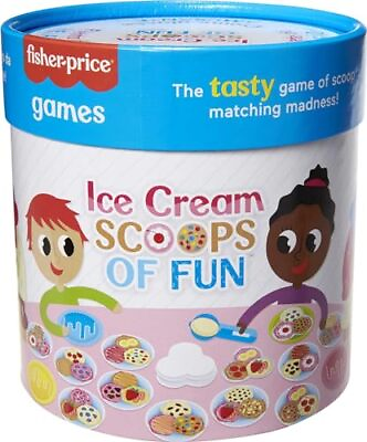 #ad Ice Cream Scoops of Fun Kids Fisher Price Board Game with Cards Cups amp; Ice $12.29