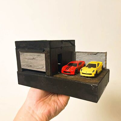 #ad 1:64 Mini Car Model Garage Map Parking lot Scene for 1 64 Model Car 18*10.5cm $39.99