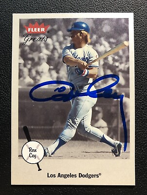 #ad Ron Cey Signed Authentic IP Auto 2001 Fleer Greats of Game Los Angeles Dodgers $14.99