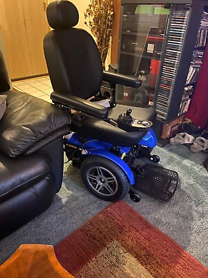 #ad Jazzy Elite 14 Electric Wheelchair Blue Used Only A Few Times $940.00