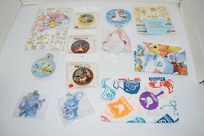 #ad Nintendo Pokemon Japan Import Lot Acryllic Charms Buttons Fabric amp; More New $21.21