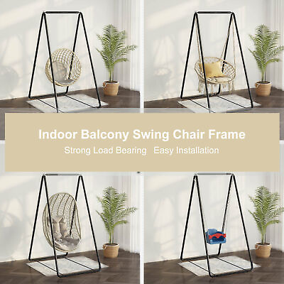 #ad A shaped Strong Load Bearing Hammock Chair Stand Swing Seat Metal Support Rack $49.13