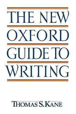 #ad The New Oxford Guide to Writing Paperback By Kane Thomas S. GOOD $3.73