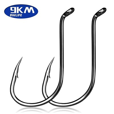 #ad 9KM Octopus Fishing Hooks High Carbon Steel 11mm 58mm for Saltwater Freshwater $27.31