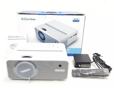 #ad EZCast Beam V3 Portable LED Projector Wireless 1280x720 White $60.00