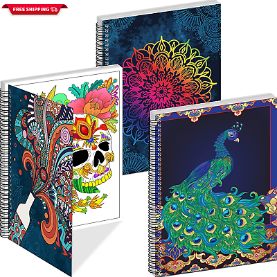 #ad Adult Coloring Books Set:3 Coloring Books for Adults Animal Flowers amp; Other Them $29.88