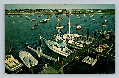 #ad #ad Sakonnet Harbor Rhode Island boats sailboats postcard $4.79