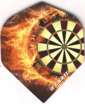 #ad Dartboard in Flames Dart Flights: 3 per set $1.20