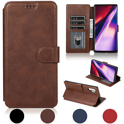 #ad For Samsung Galaxy Note 10 Plus Phone Case Leather Wallet Magnetic Flip Card $9.99