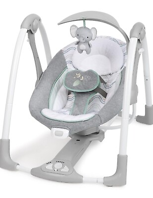 #ad Ingenuity ConvertMe 2 in 1 Portable Baby Swing 2 Infant Seat Gray 83641076 $75.00