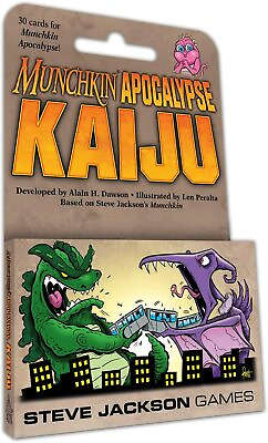 #ad Munchkin Apocalypse Kaiju 30 Card Game Expansion Steve Jackson SJG4270 Booster $12.49