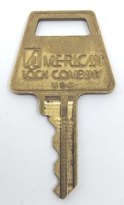 #ad Vintage Key American Lock Company 8005H Appx 1 7 8” Padlocks Door Cabinet $8.99