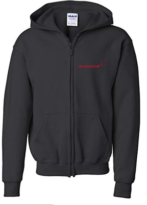 #ad Air Greenland Hoodie Greenlandic Airline Travel Fly Full Zip Hooded Sweatshirt $38.99