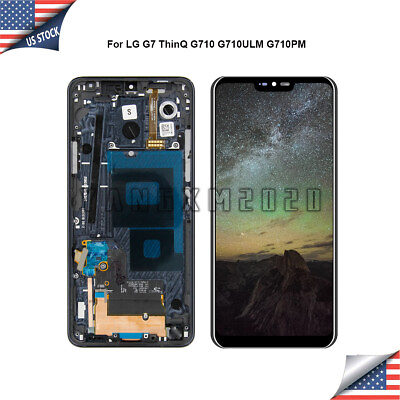 #ad For LG G7 ThinQ G710TM G710VM G710PM LCD Touch Screen Digitizer Frame Replace $32.94