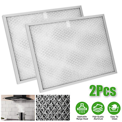 #ad 2Pcs Aluminum Grease Range Hood Filters Replacement for Broan BPS1FA30 99010299 $16.98