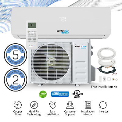 #ad 18000BTU Air Conditioner Mini Split 17 SEER2 INVERTER AC Ductless Heat Pump 220V $765.00