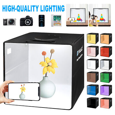 #ad 16quot;X16#x27;#x27; Large Portable LED Photo Light Box Tent Cube For Studio Photography $36.99
