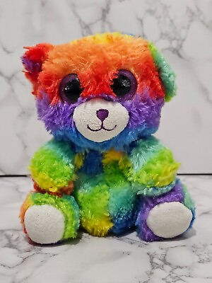 #ad Teddy Bear Rainbow Tie Dye Stuffed Animal Plush Toy $8.00