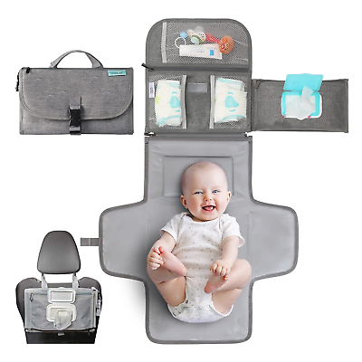 #ad Portable Diaper Changing Pad Baby Changing Pad amp; Diaper Changer Travel Bag Sm $36.88
