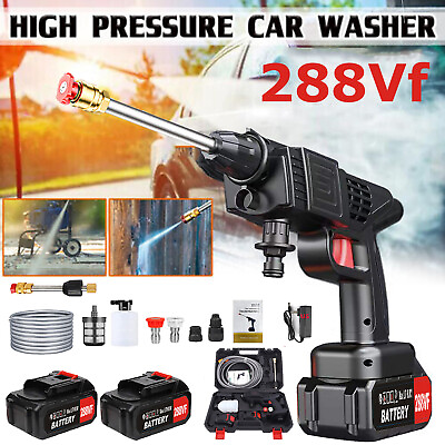 #ad Portable Cordless Electric High Pressure Water Spray Gun Car Washer Cleaner Tool $35.59