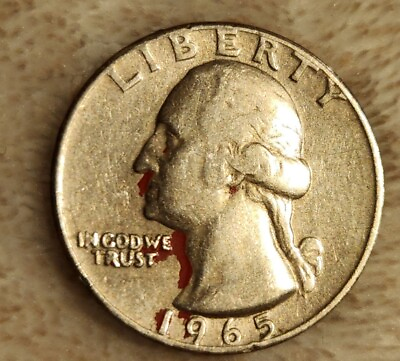 #ad Error Coin Rare 1965 Liberty Washington Quarter No Mint Mark With Errors $100.00