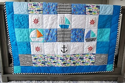 #ad Handmade Baby Blanket Quilted Boy Girl Baby Shower Present $78.89
