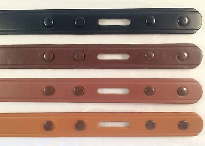 #ad 3 4quot; Finished Leather Belt Strips Blanks 9 10 oz. Snap on buckle 4 Colors $18.49