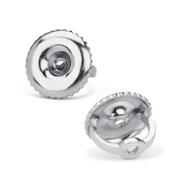#ad Earring Back Replacement 925 Sterling Silver Secure Screw On Earring Stud 1 Pair $12.34