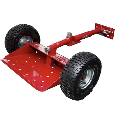 #ad RED Jungle Jim’s Jungle Wheels Two Wheel Stand On Commercial Lawnmower Sulky $260.99