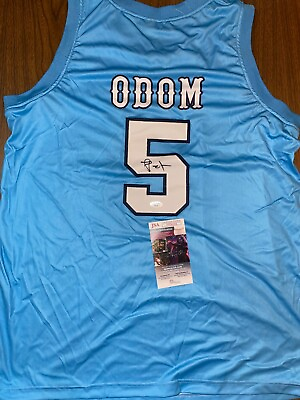 #ad Lamar Odom #5 Signed Rhode Island Jersey Autographed Sz XL JSA COA AUTO $89.99