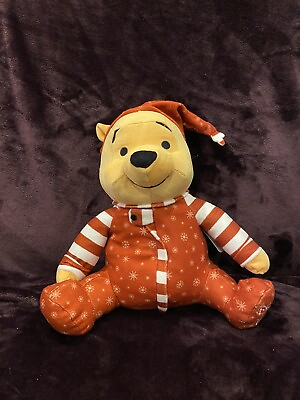 #ad DISNEY STORE UK Winnie the Pooh CHRISTMAS UK EXCLUSIVE New Tags HTF Holidays 15” $54.00