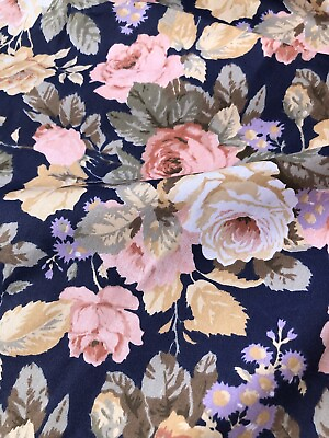 #ad Victorian Shabby Chic Roses Floral Cotton. Vintage Spoonful Roses. Quality.BTY $10.36